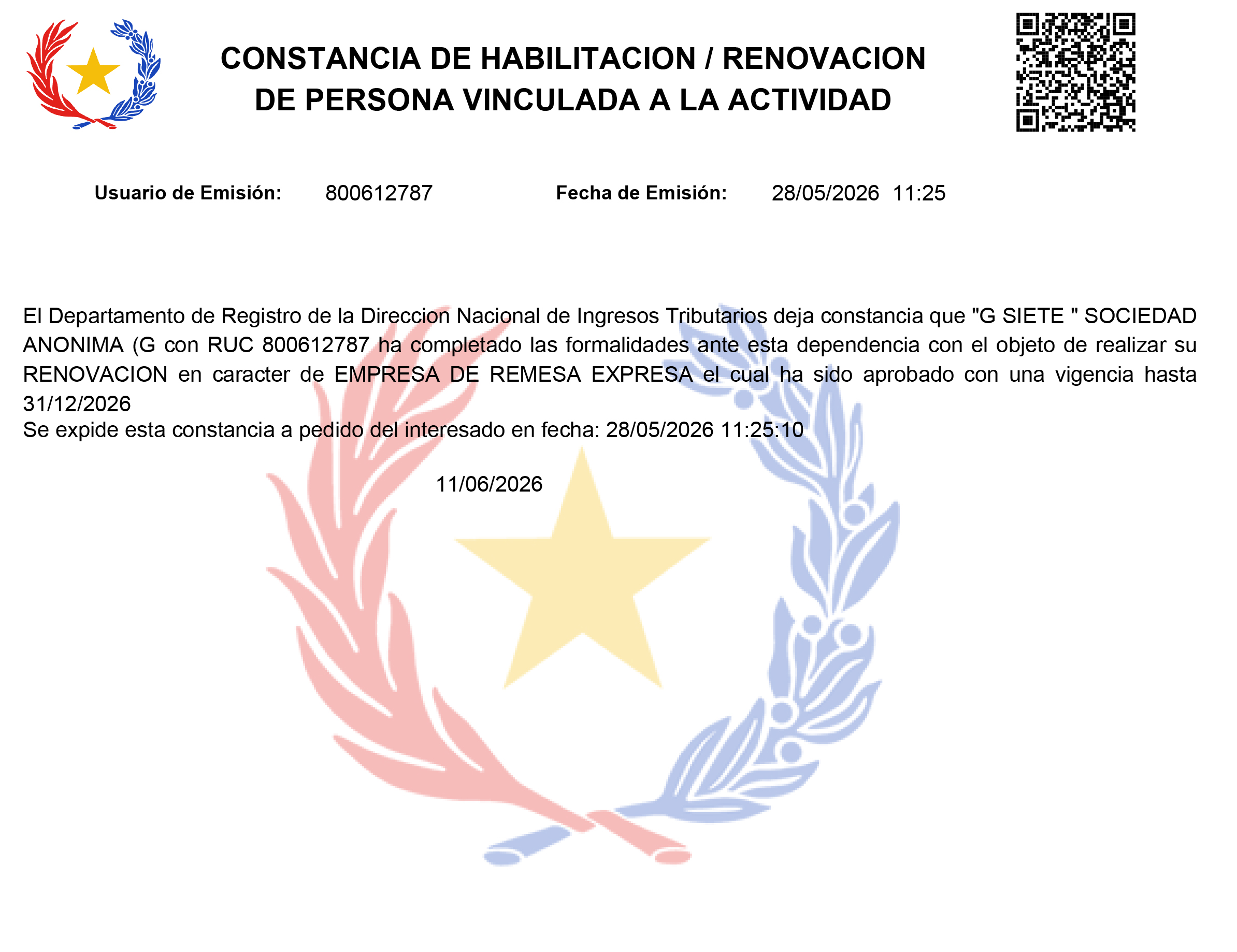 remesas 2026
